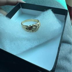 14k Gold Nugget Ring
