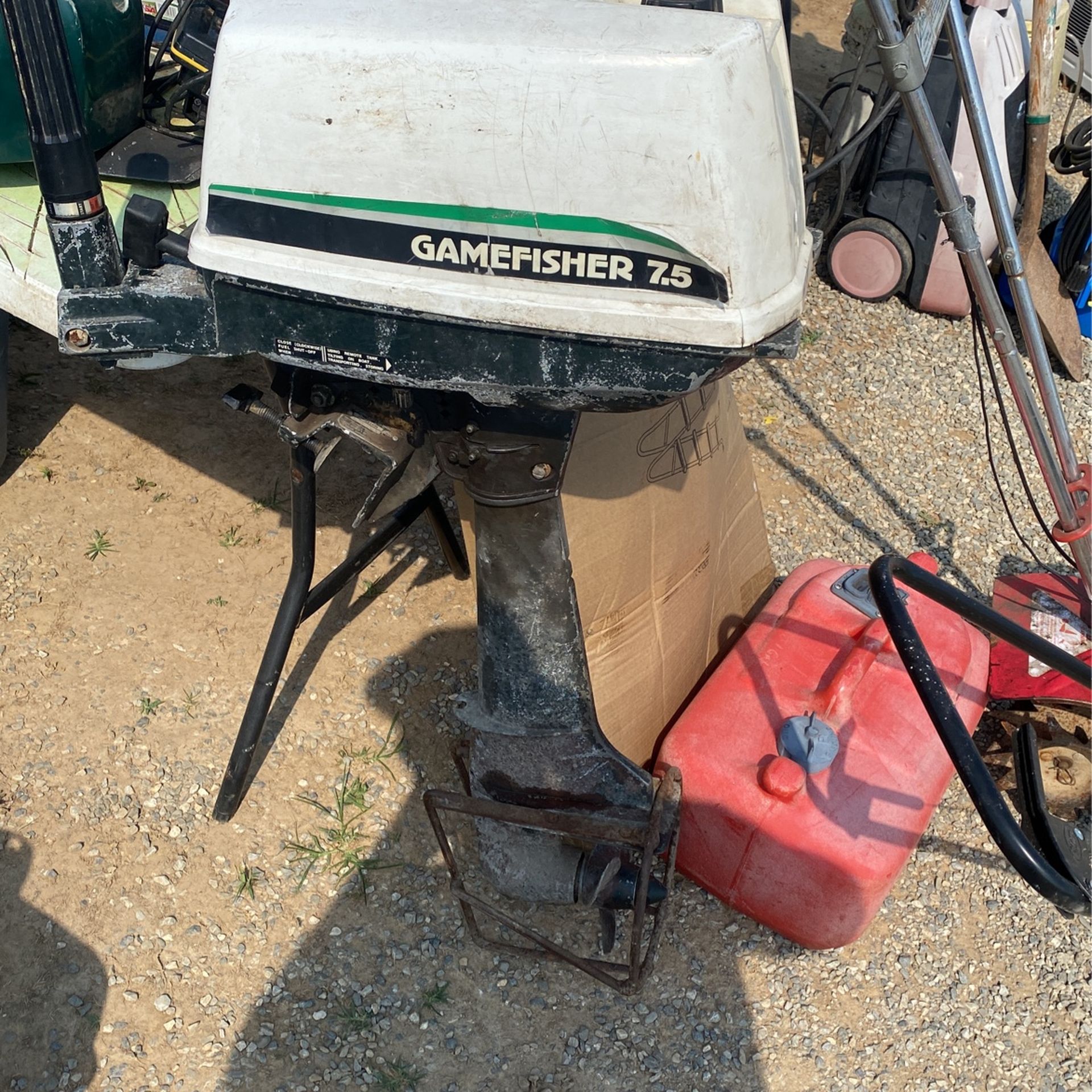 7.5 Gamefisher Outboard, Boat Motor