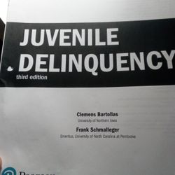 Juvenile Delinquency - Pearson Book