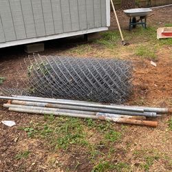 chain-Link Wire Fence With Post Free