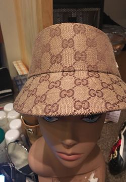 Authentic Gucci sun visor hat