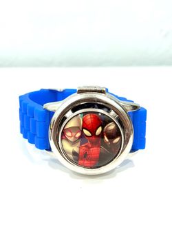 Spider-Man Watch Blue Silicone Band