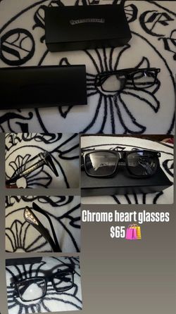 Chrome heart glasses