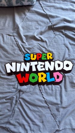 Super Nintendo world sign