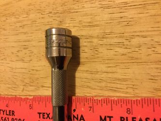 Snap on 3/8 drive, 11” long wobble end, knurled handle