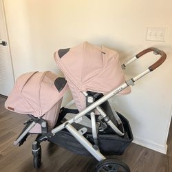 Uppababy Vista V2 Double Stroller Pink/ 