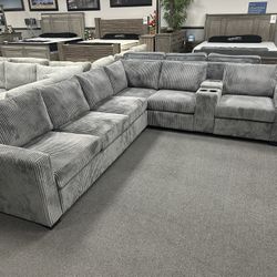 Dark Gray Sofa Sectional 