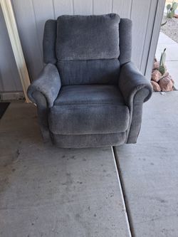Gray Fabric Recliner Chair