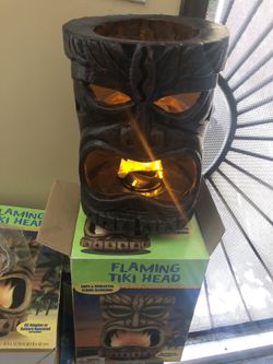Flaming Tiki head and Tiki head bubbles $15 each. I have 3tiki heads 1 tiki bubble