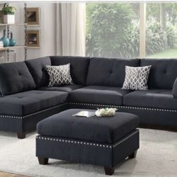 Sectional Sofa + Ottoman