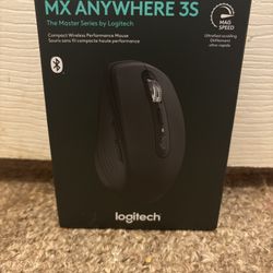 MX anywhere s3 wireless bluetooth optical fast scrolling mouse with programmable buttons - wireless - Black