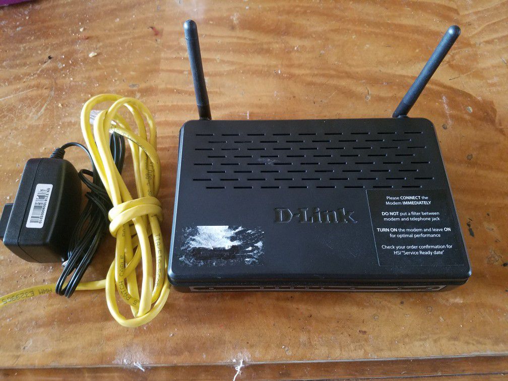 D Link modem model DSL 2750B Computer