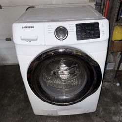 Samsung High Efficiency Stackable Large ( 4.5-cu ft ) Front-Load Washer ( White ) 