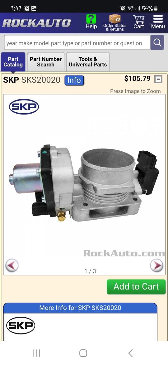 SKP Throttle Body