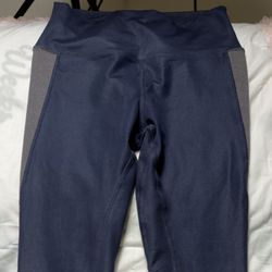 Alo Yoga Leggings Medium Navy Gray Black