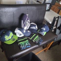 Couple Hats Let's Go Seahawks