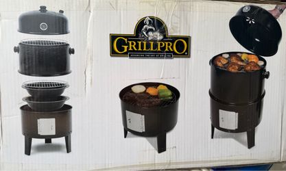 Grillpro charcoal smoker grill