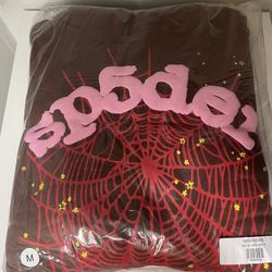 *AUTHENTIC*  Sp5der Web Hoodie - Brown (Size US M)