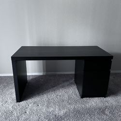Ikea Malm desk, black-brown, 55 1/8 x 25 5/8