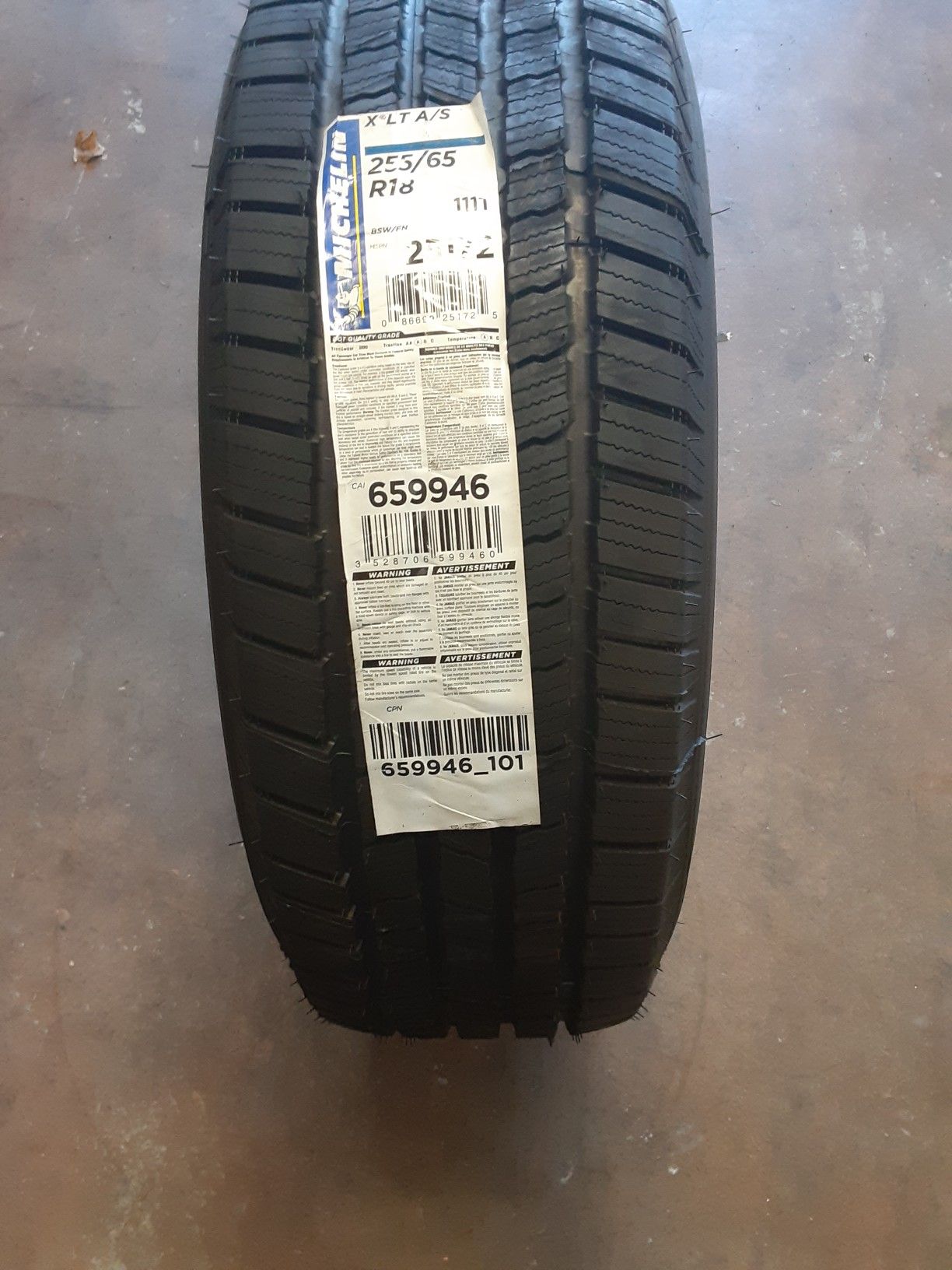 Set of 4 new tires 255/65r18