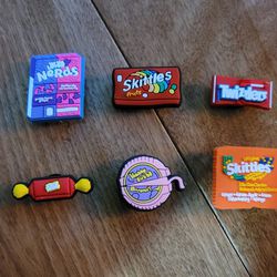 Lot Of 6 Candy Shoe Charms 