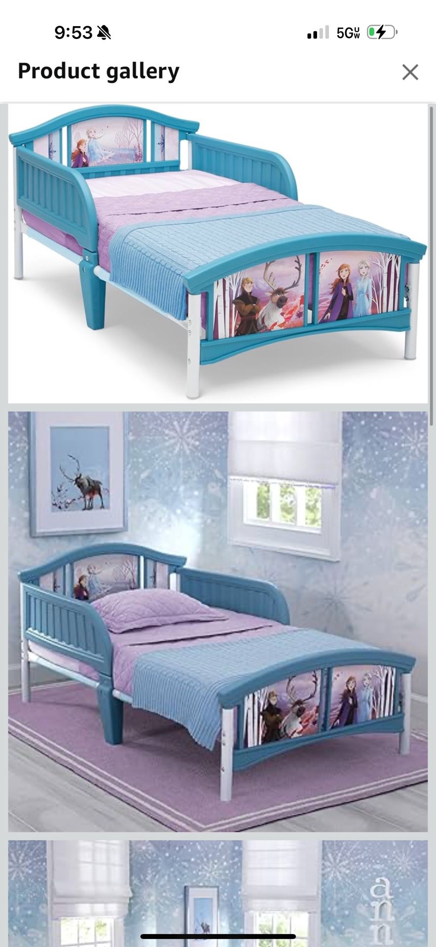 Toddler Elsa Bed