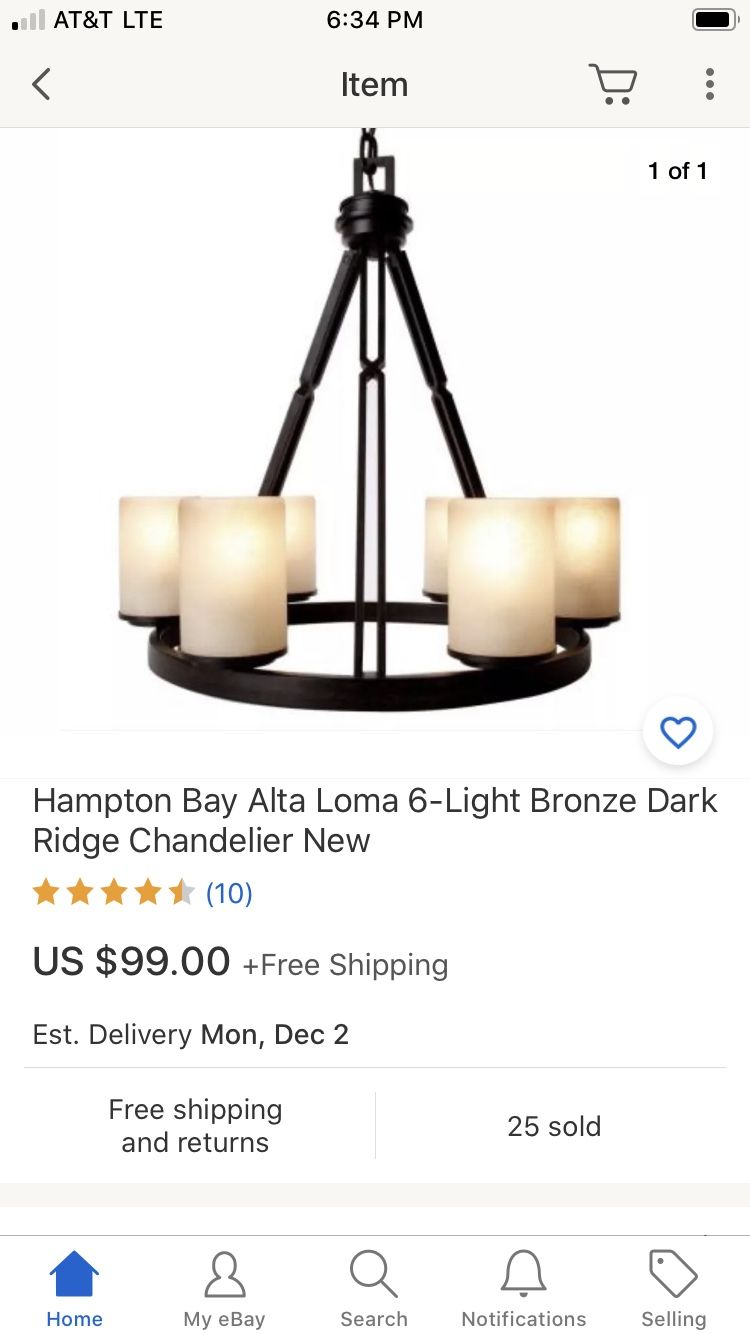 Hampton Bay chandelier
