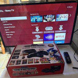 Atgames Sega Genesis Console With Roku Smart TV