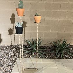 Wrought Iron Triple Tier Candle Holder/Plant Stand