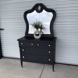 Entryway table, dresser, or cabinet with matching mirror