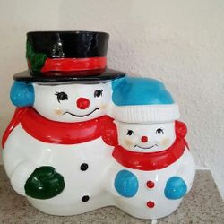 snowman cookie jar 