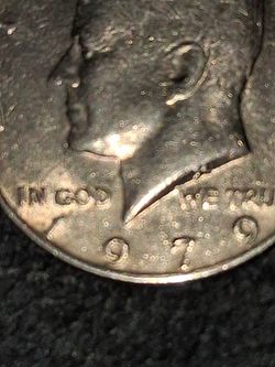 1979 Kennedy Half Dollar Error NO mint mark