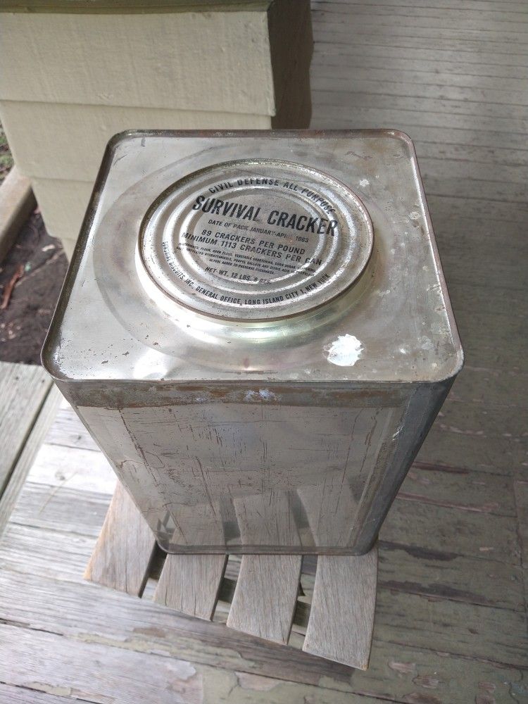 Cold War Civil Defense Survival Biscuits 1963