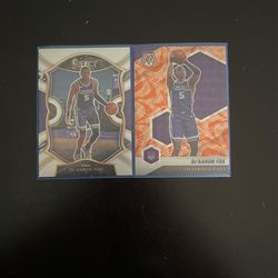 De’aaron Fox Lot Of 2