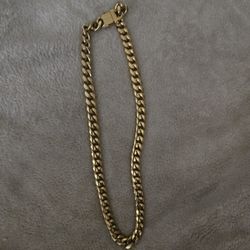 Young Men's Stirling Silver Gold Necklace 