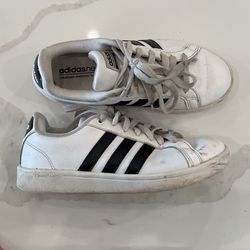 Adidas Neo Cloudfoam White With Black Stripes Women’s US Size 6.5