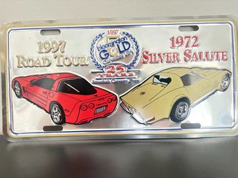 1997 Bloomington Gold Corvette Show Commemorative License Plate