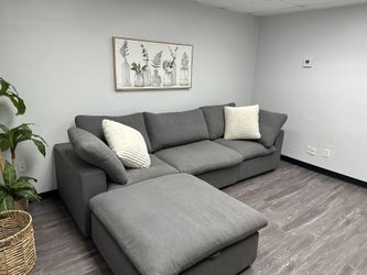 Grey Cloud Couch Brand New - Free Delivery