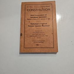 Vintage 1964 Brotherhood Of Railroad Trainmen