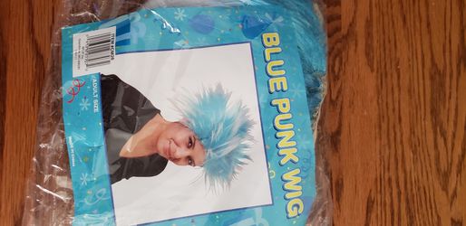 Blue punk wig new