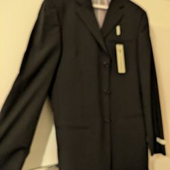 40L Black Wool Suit and Pant
