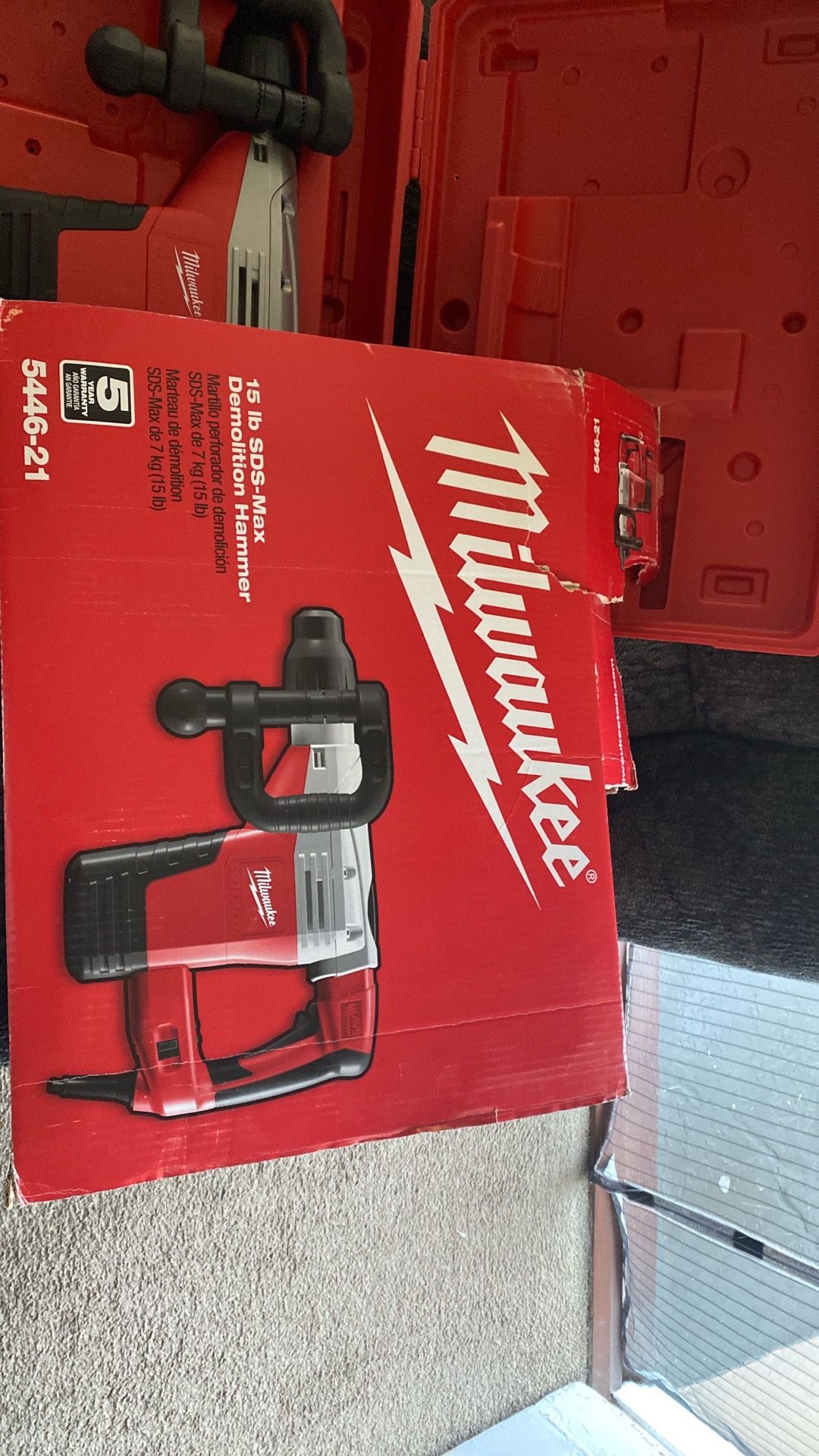 Milwaukee SDSMax Demo hammer