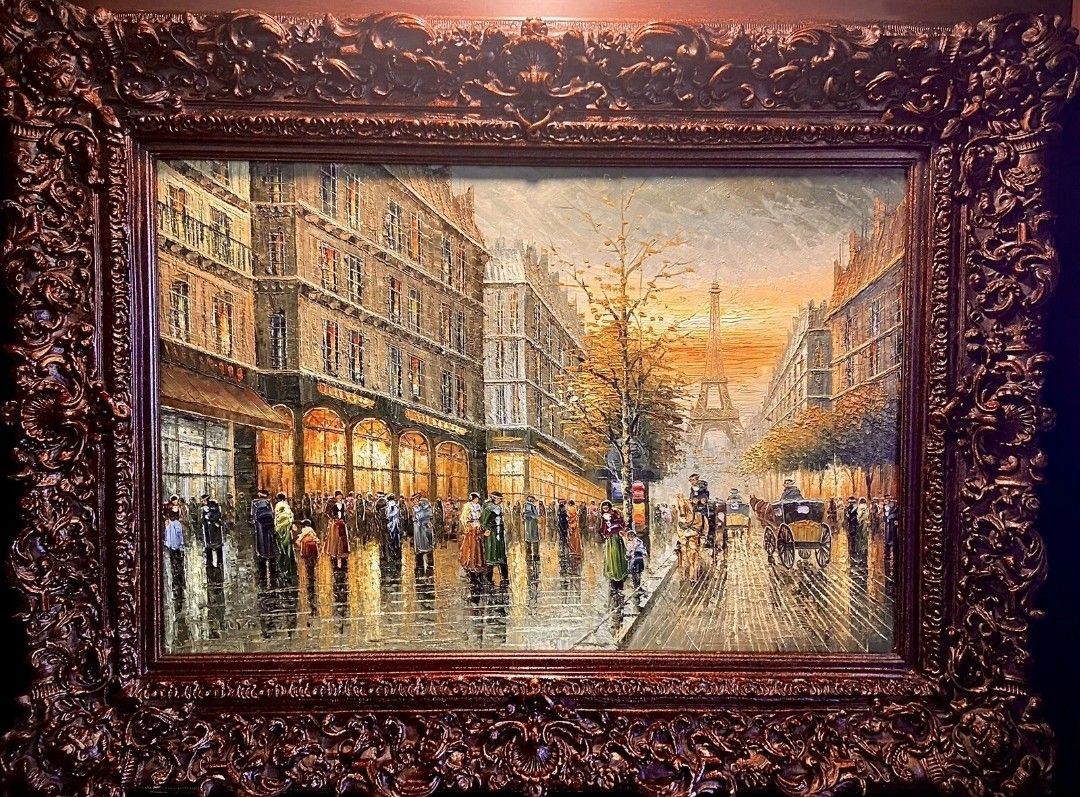 Paris Hand PAINTED π¨ Picture Oil On Canvas