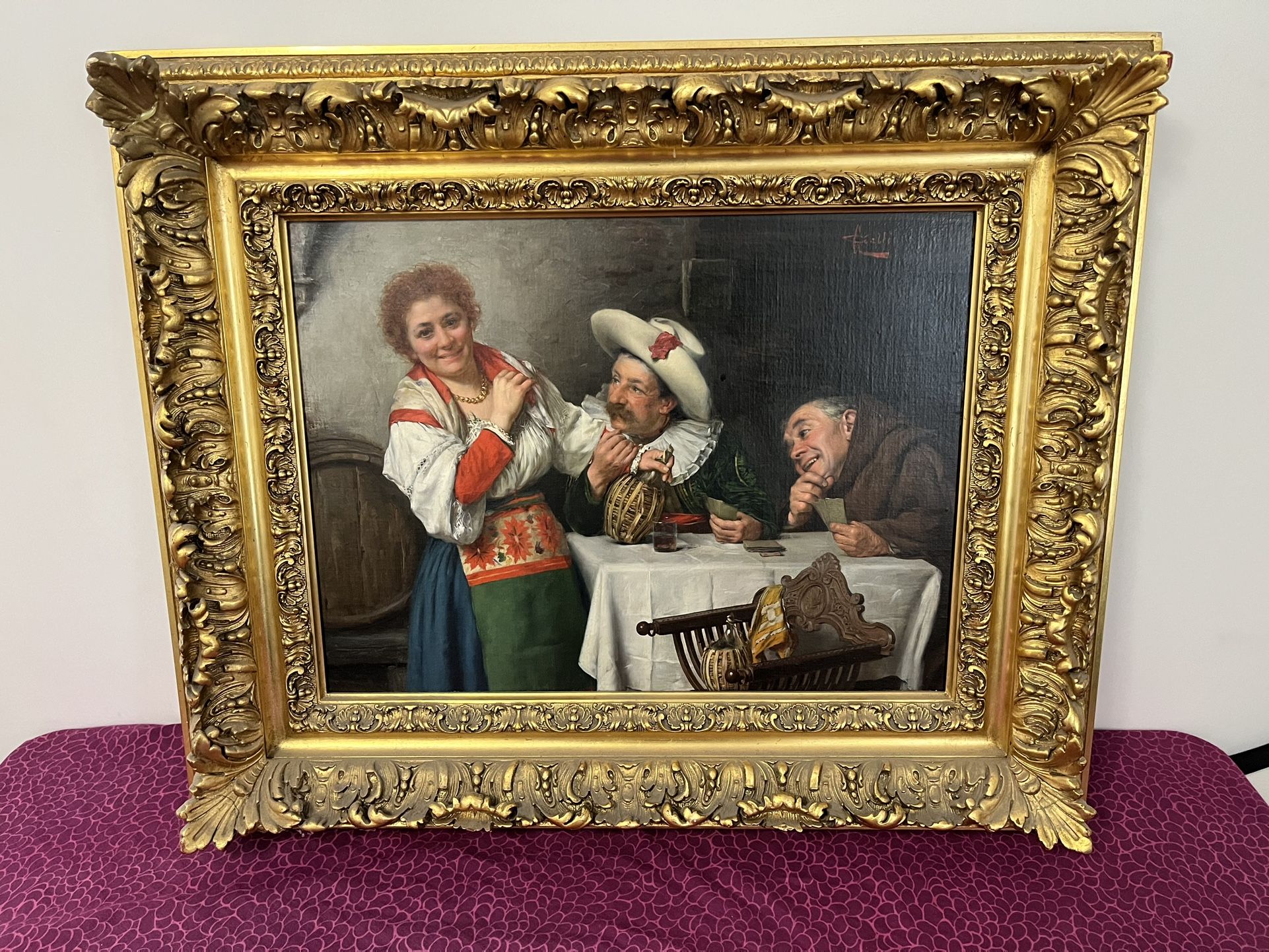 Giuseppe Galli Tavern scene