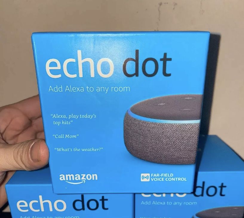 New Amazon Echo Dots - three available