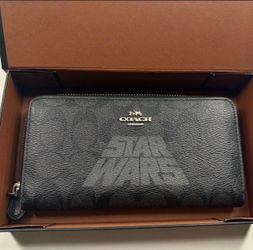 COACH Star Wars accordion zip wallet