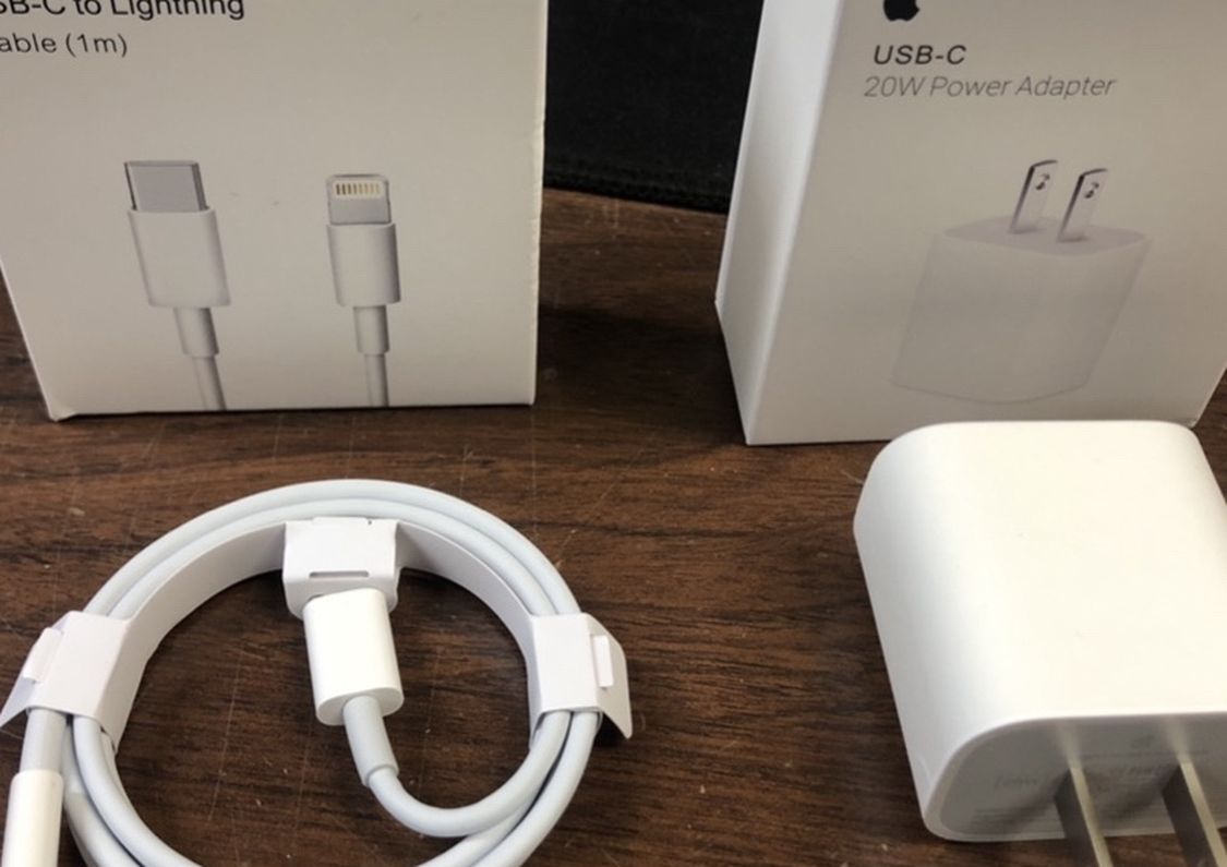 Apple Iphone 20 Watt Fast Charger With USB Cable
