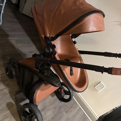 Lather baby stroller