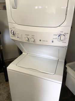 GE Stackable Washer and Gas Dryer