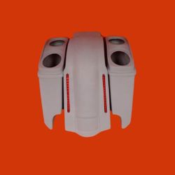 5″ Extended Stretched Saddlebags LED fender, and dual 6 x 9 Speaker Lids for the Harley Davidson Touring, Road King, Street Glide, Ultra Glide Electra